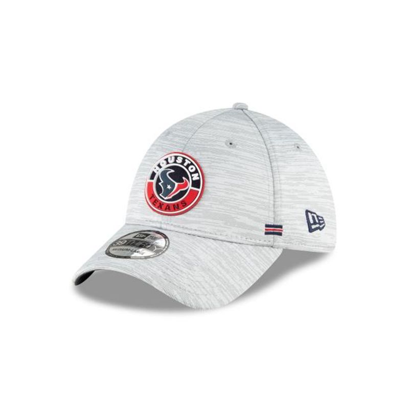 NFL Houston Texans Official Fall Sideline 39Thirty Stretch Fit (LXP6288) - Grey New Era Caps